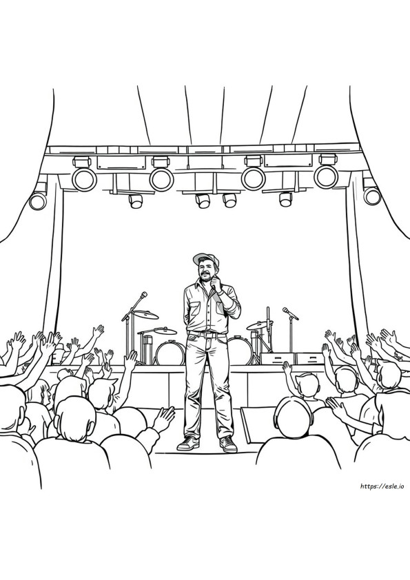 Blake Shelton Coloring Pages