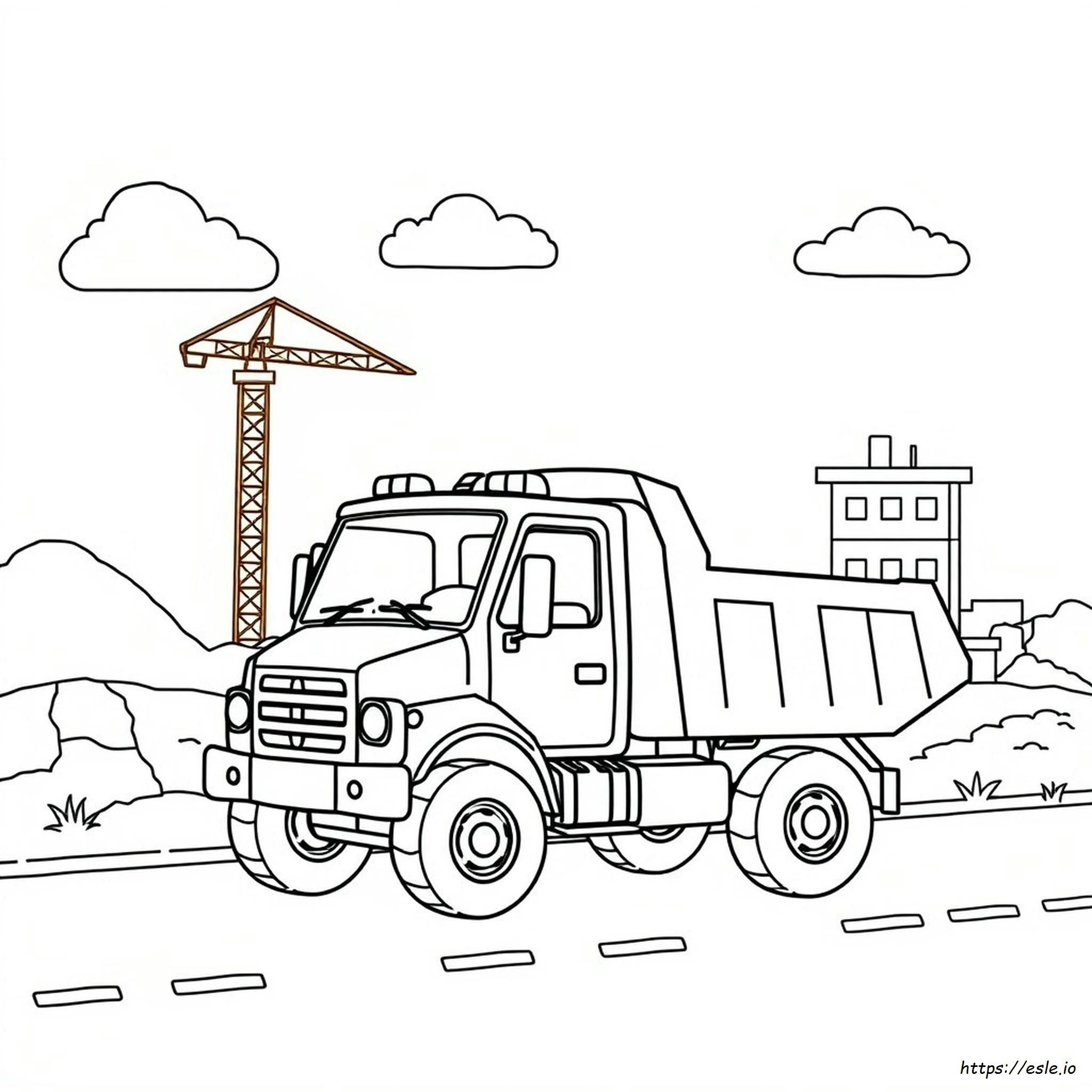 Printable Preschool Construction Coloring Pages
