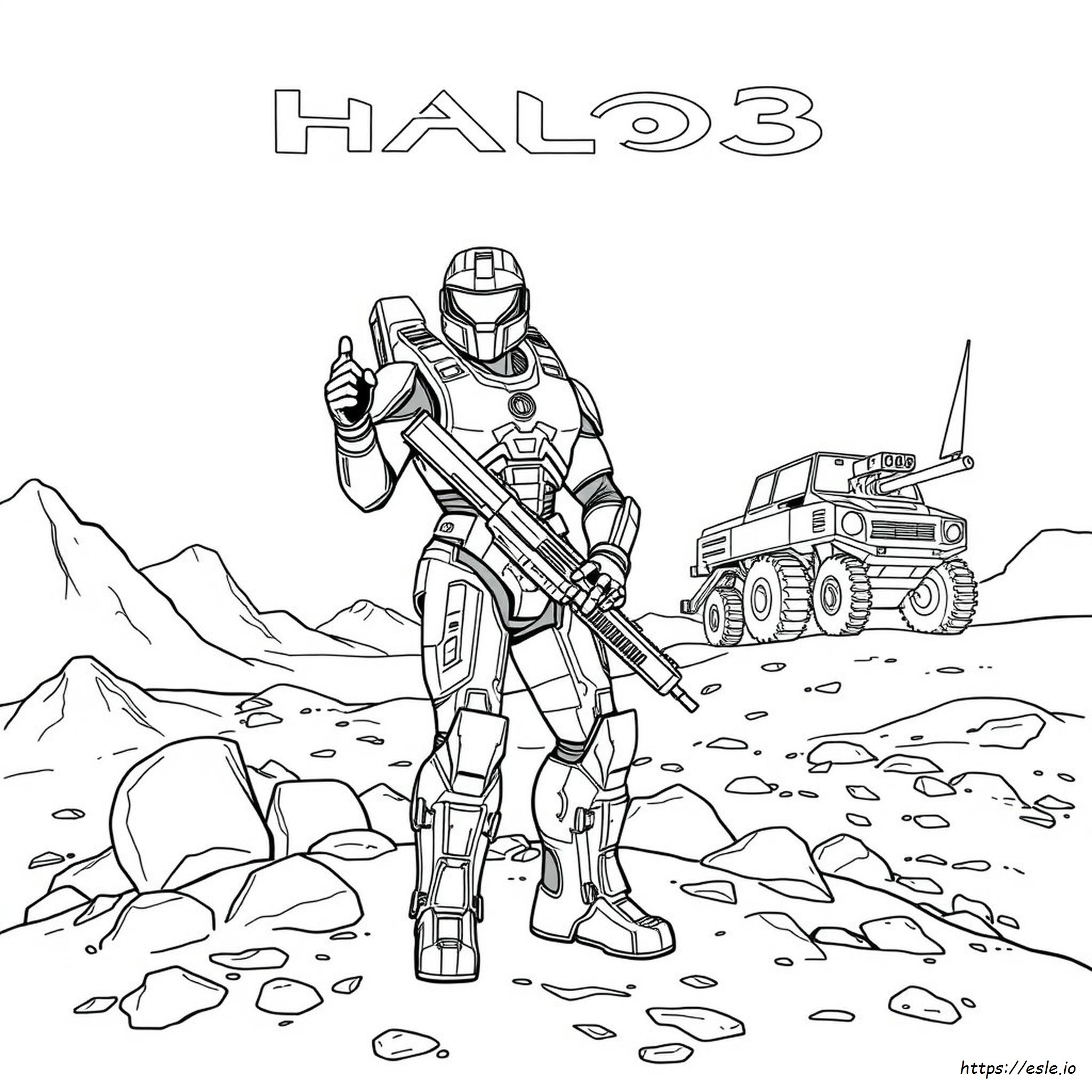 Dibujos De Halo 3 Para Colorear