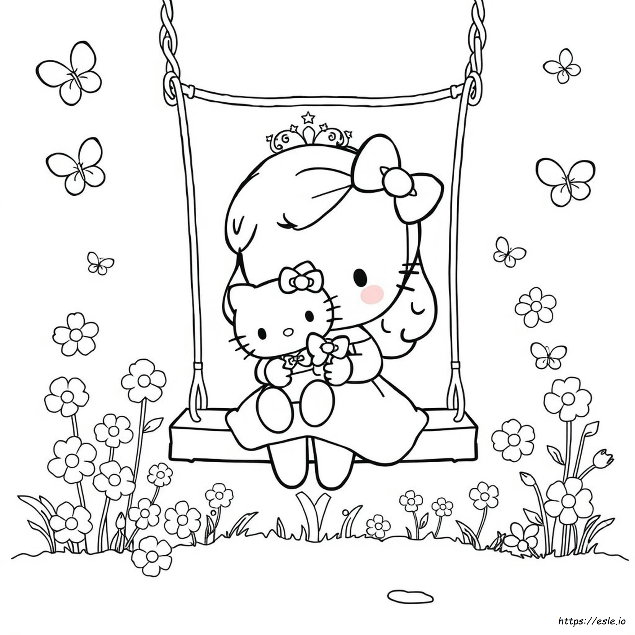Hello Kitty Prinzessin Ausmalbilder Süß