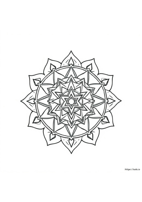 Sri Yantra Coloring Page