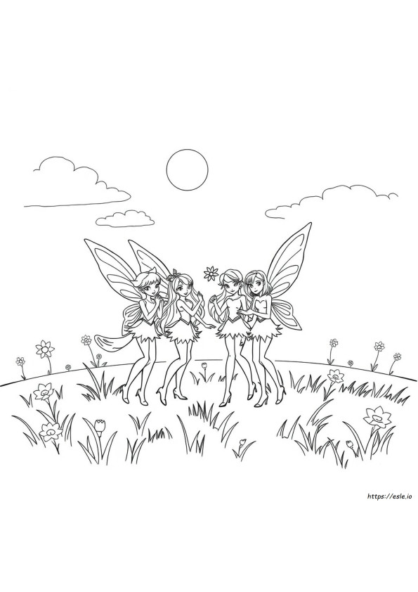 Gambar Mewarnai Winx Yang Dapat Dicetak