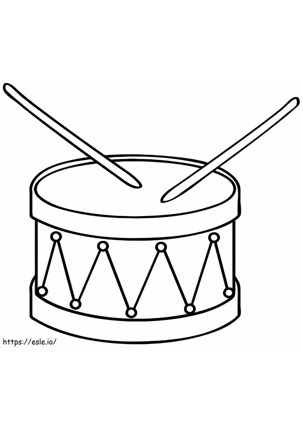 Amazing Drum coloring page