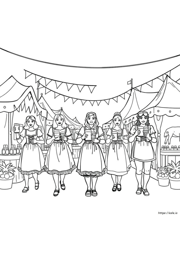 Oktoberfest Gambar Mewarnai
