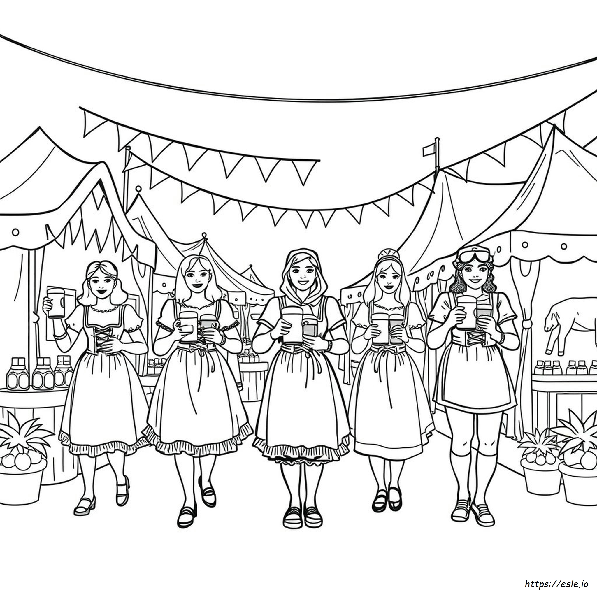 Páginas Para Colorear De Oktoberfest