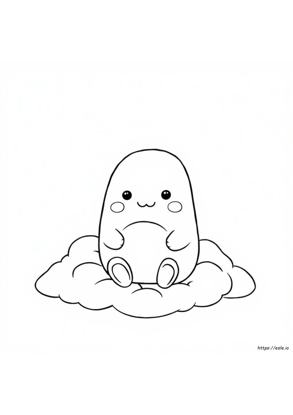 Coloriage Squishmallow Contour