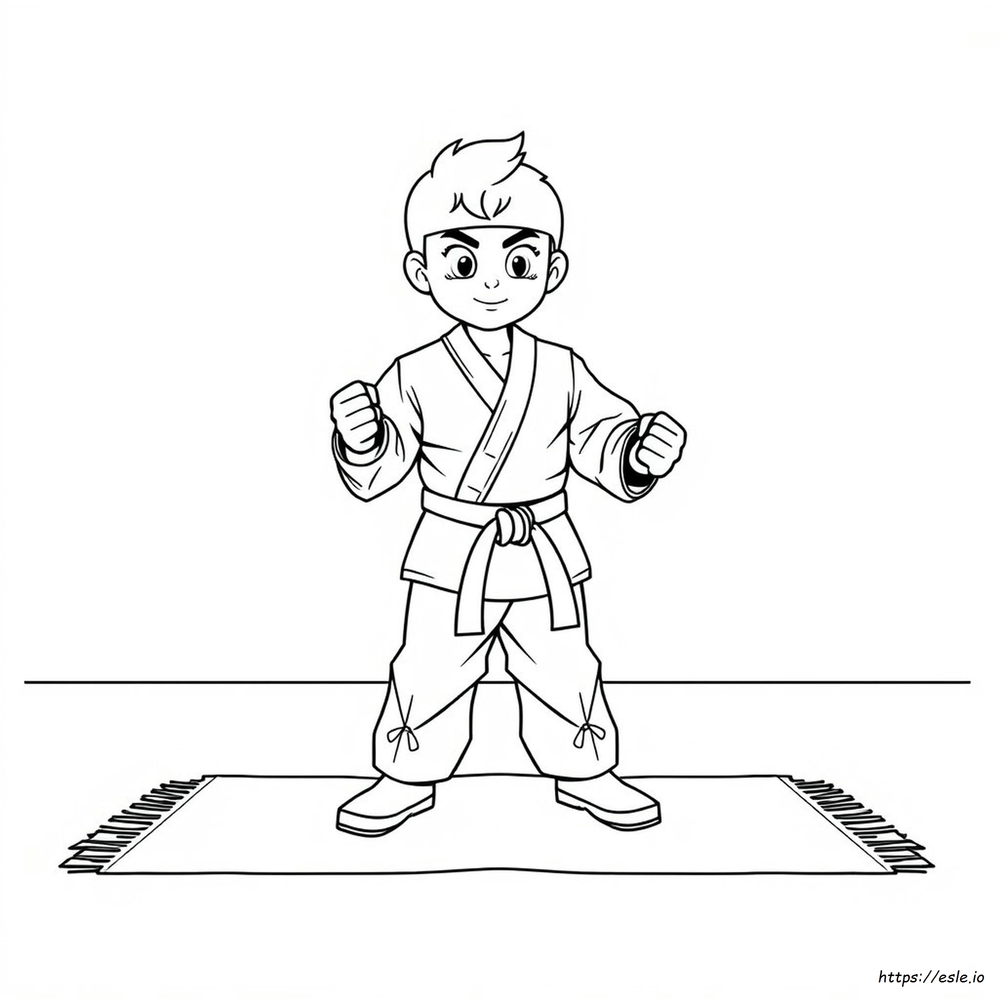 Lembar Mewarnai Taekwondo