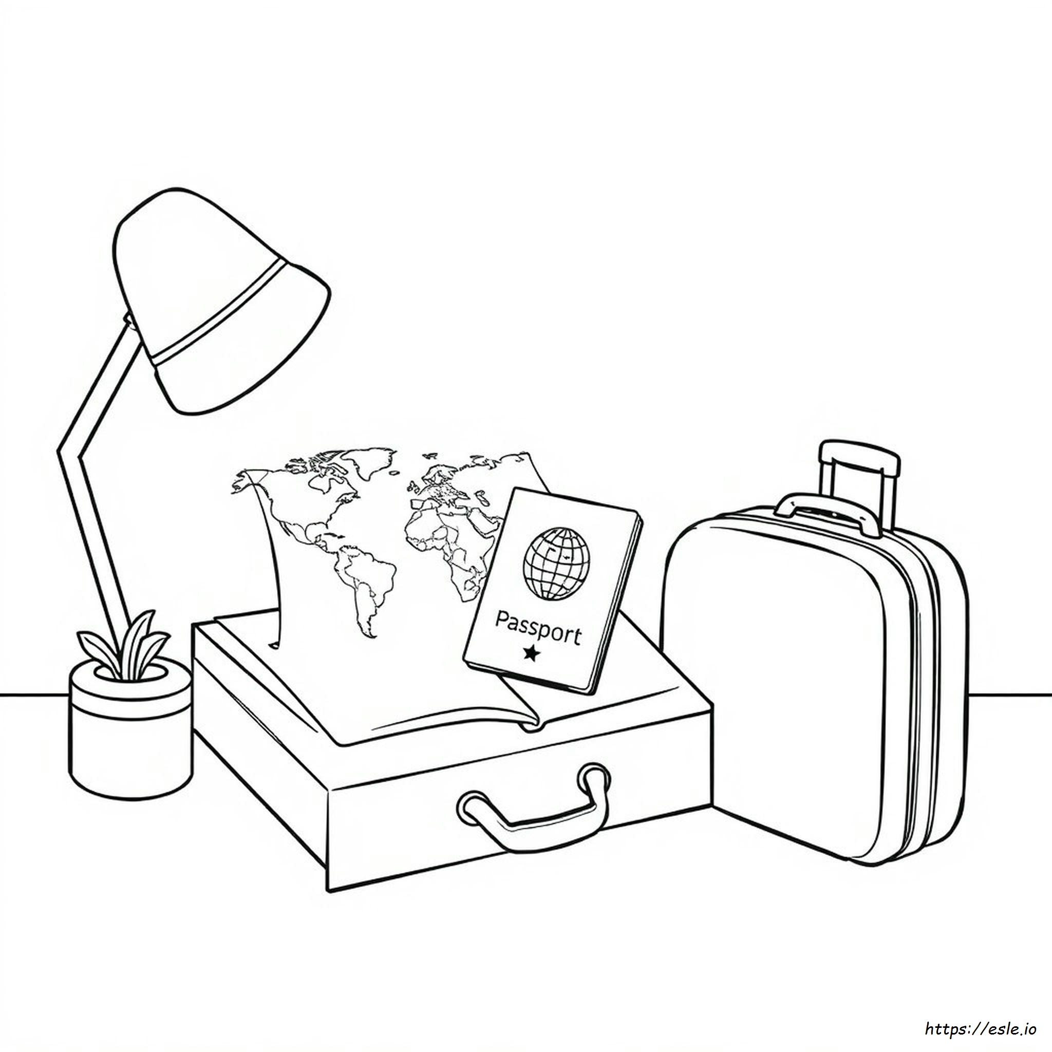 Pasaporte Para Colorear E Imprimir