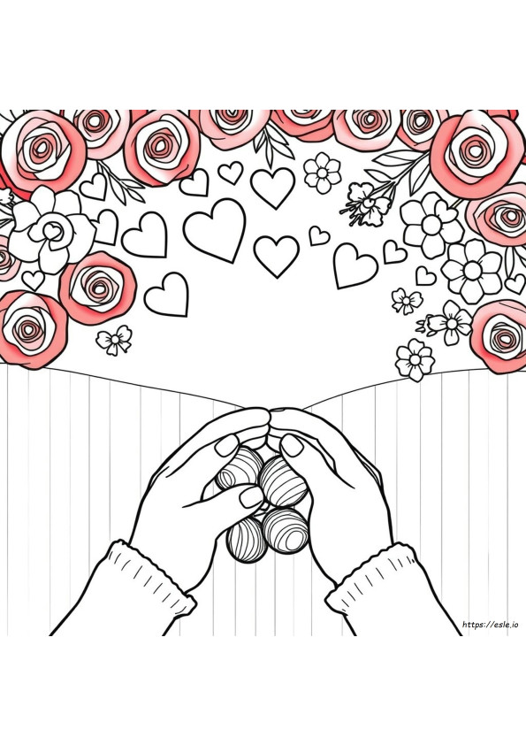 Gambar Mewarnai Hari Valentine