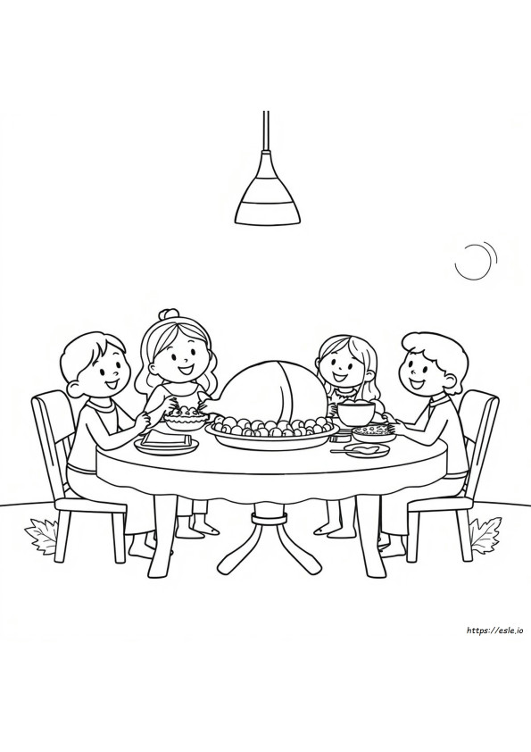 Gambar Mewarnai Lucu Untuk Anak-Anak Hari Thanksgiving