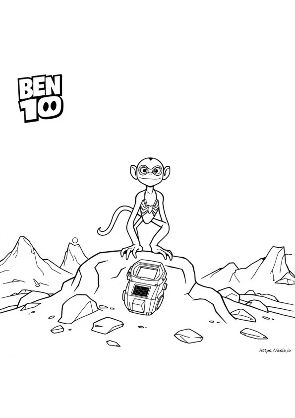 Ben 10 Mono Araña Páginas Para Colorear