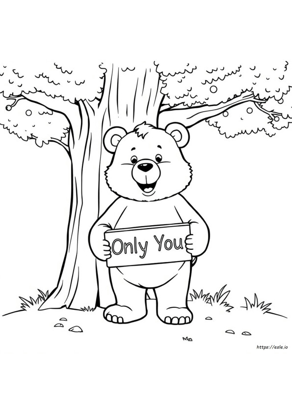 Coloriage Smokey L'ours À Imprimer