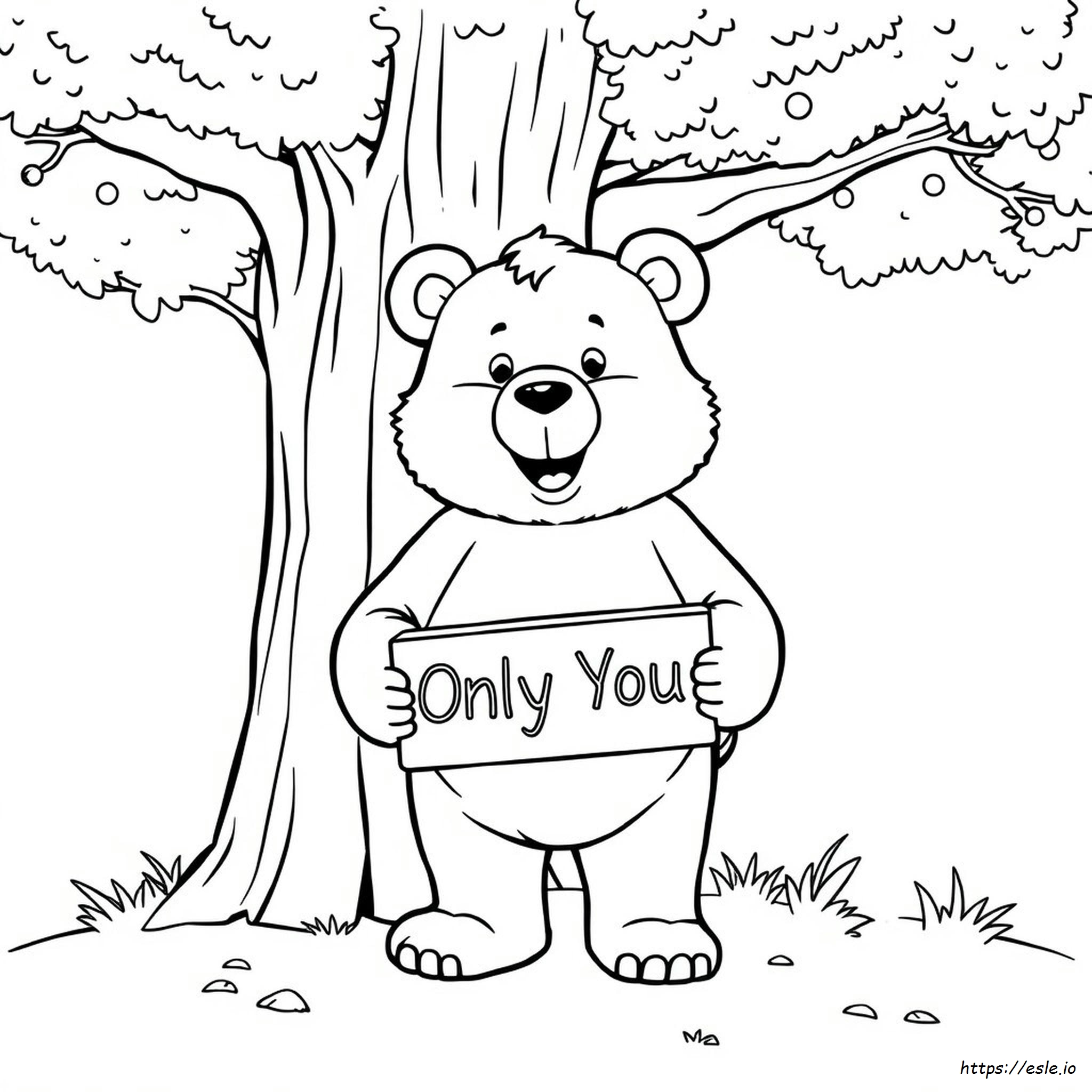 Smokey Bear Da Colorare E Stampare