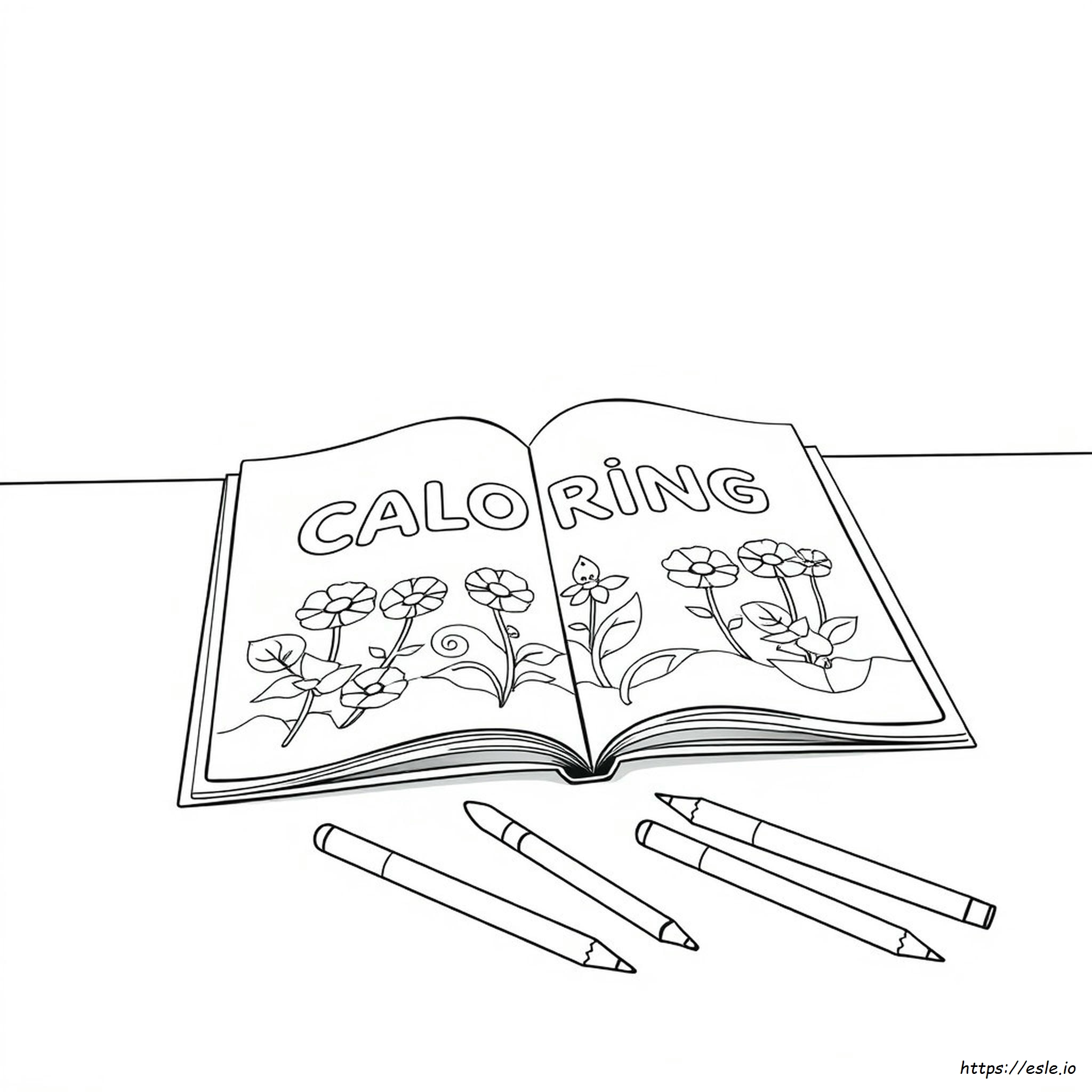 Colouring Book And Pencils