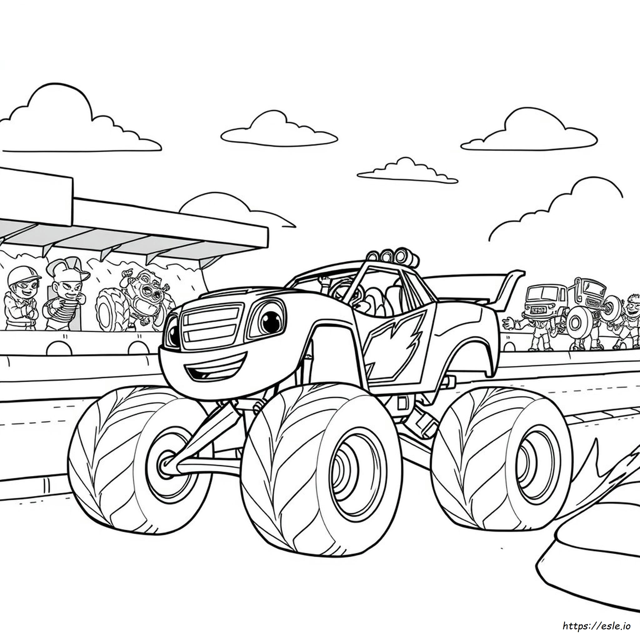 Dibujos Para Colorear De Blaze And The Monster Machines