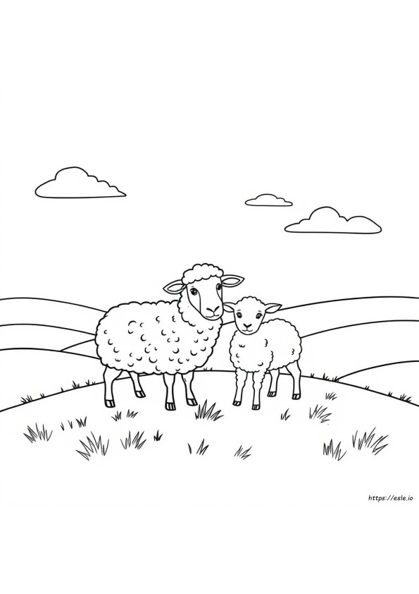 Coloriages Mouton Et Agneau