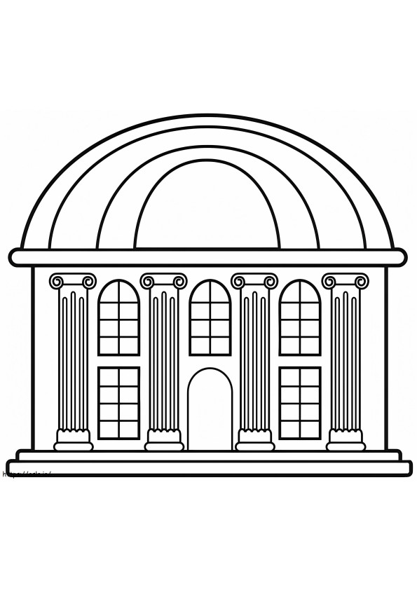 Free Printable Museum coloring page