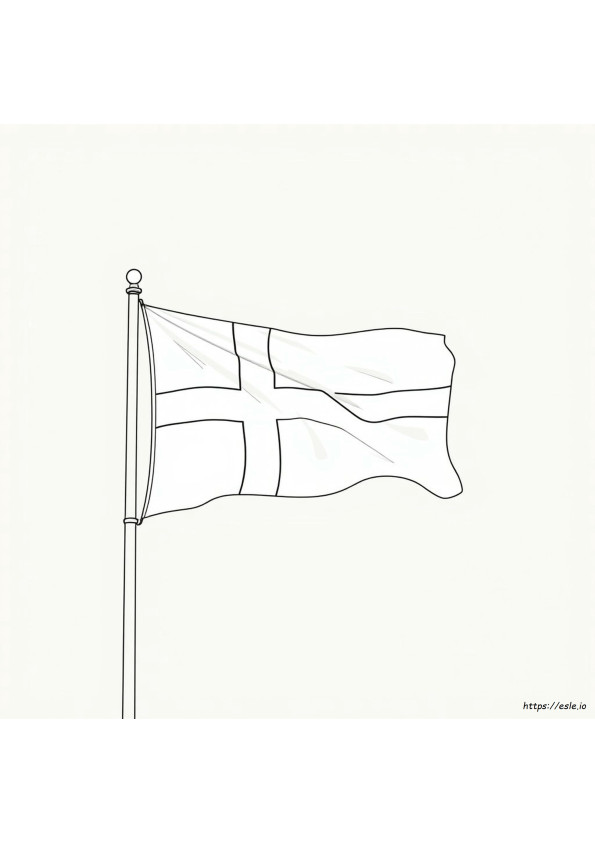 Bendera Inggris Gambar Mewarnai