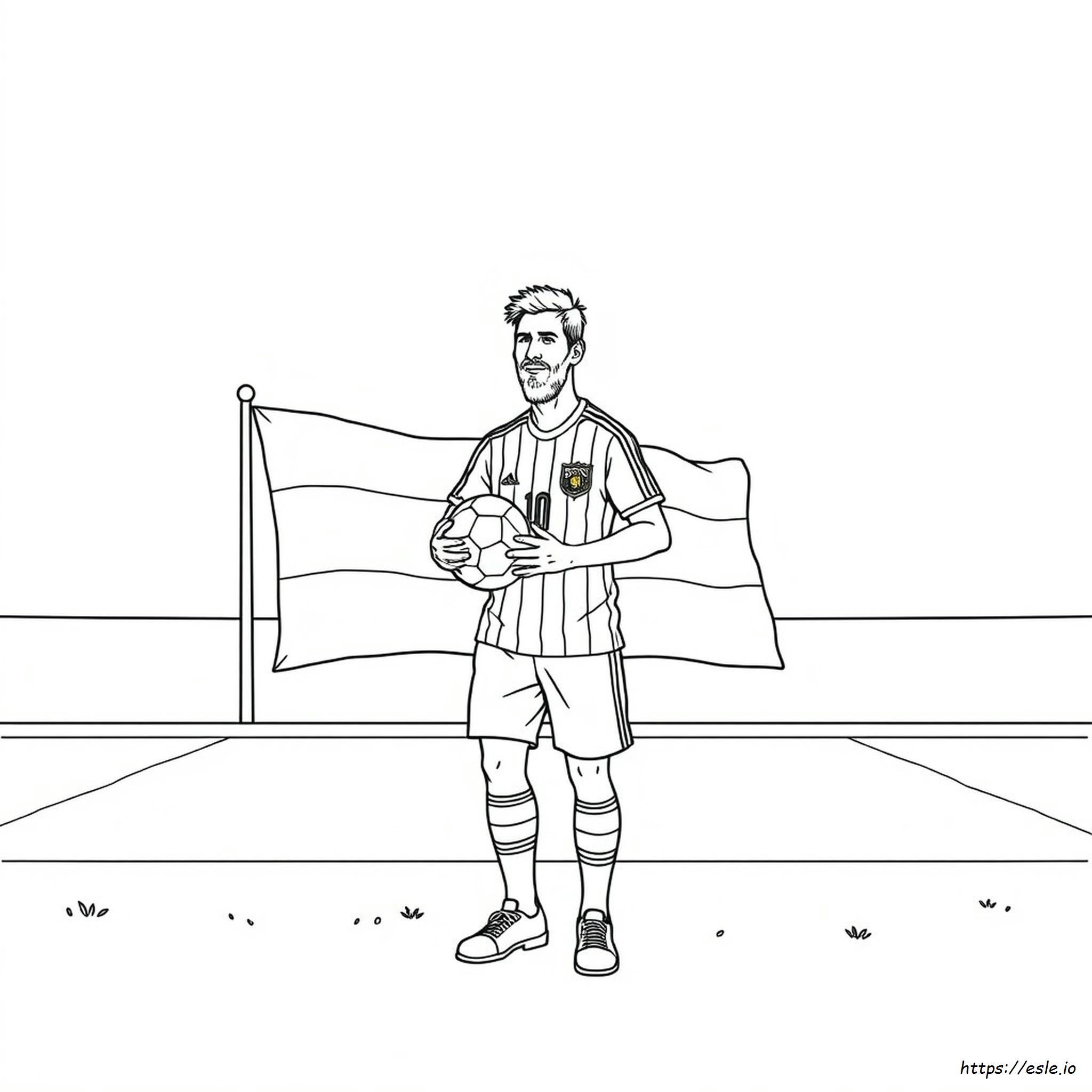 Messi Coloring Pages Argentina