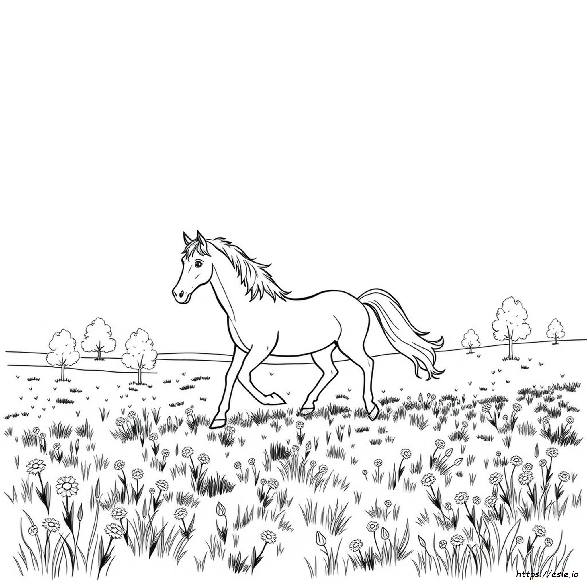 Kolorowanka Mustang Duch Wolności