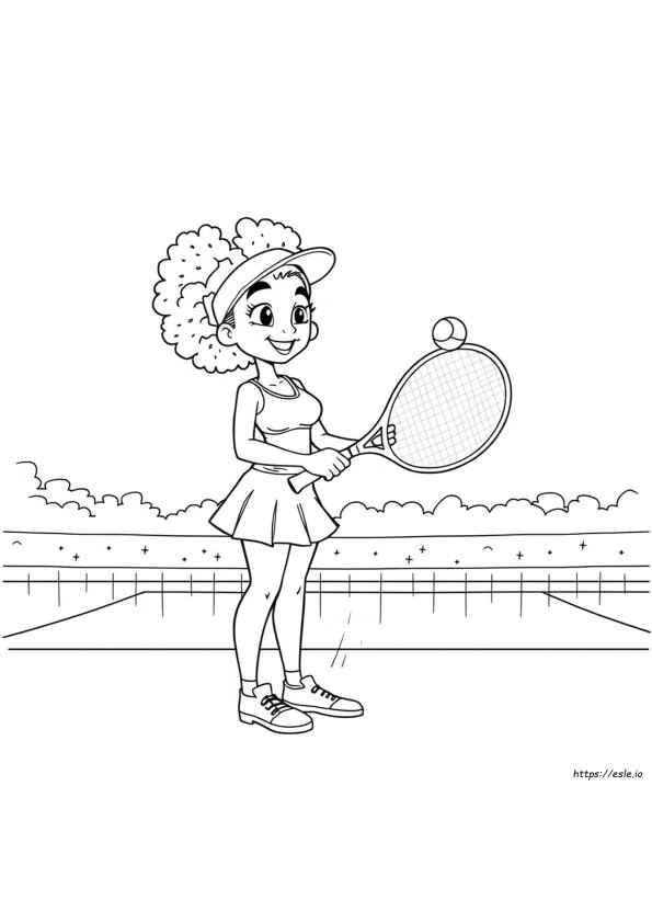 Althea Gibson Halaman Mewarnai