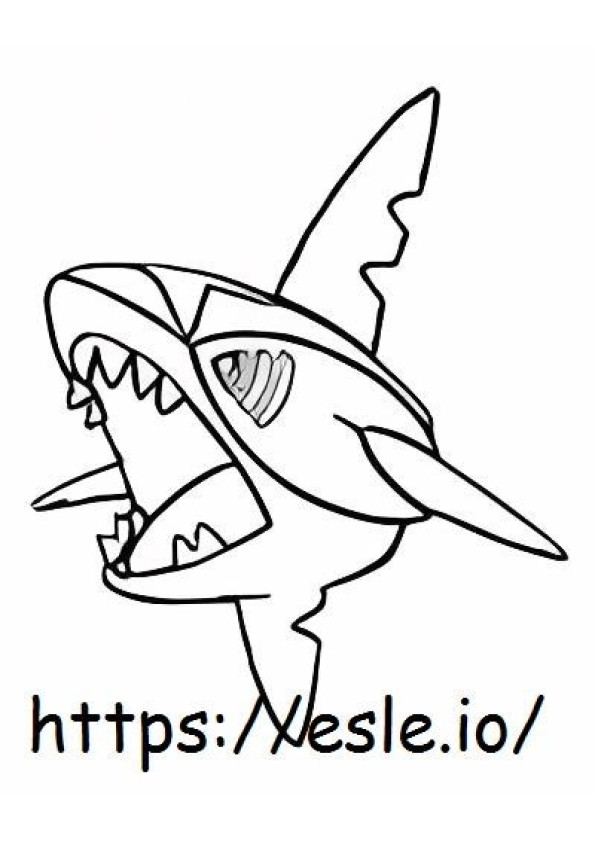 Sharpedo coloring page