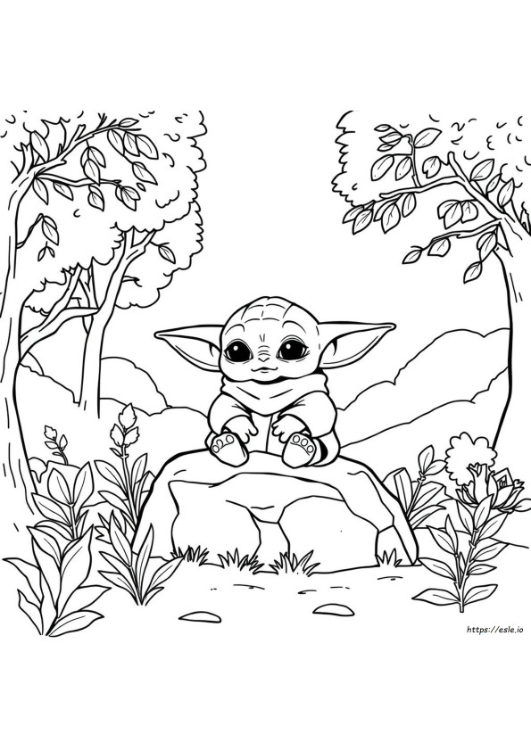 Baby Yoda Ausmalbilder Pdf