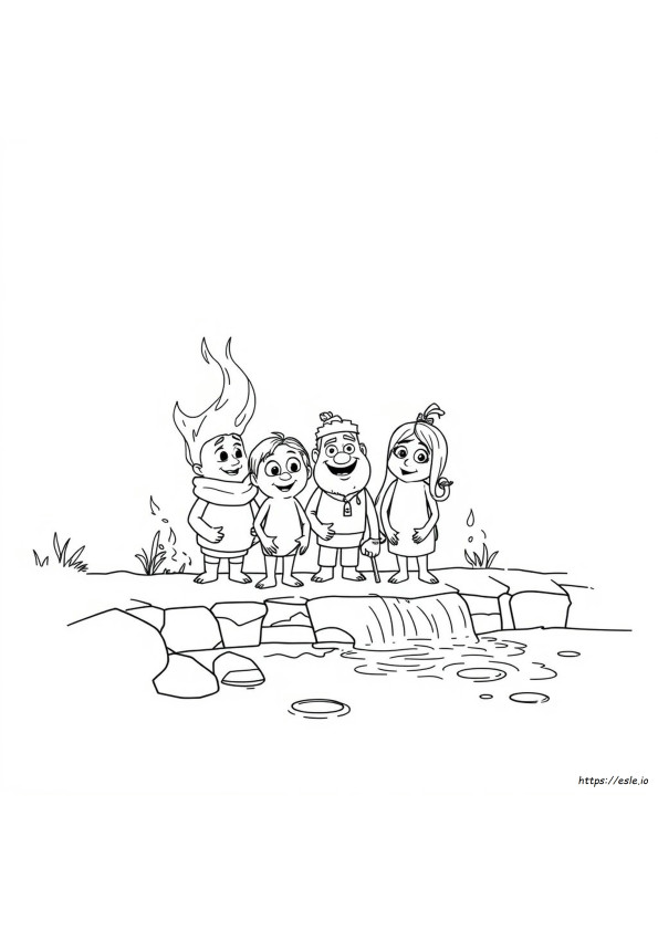 Elementos Pixar Desenhos Para Colorir