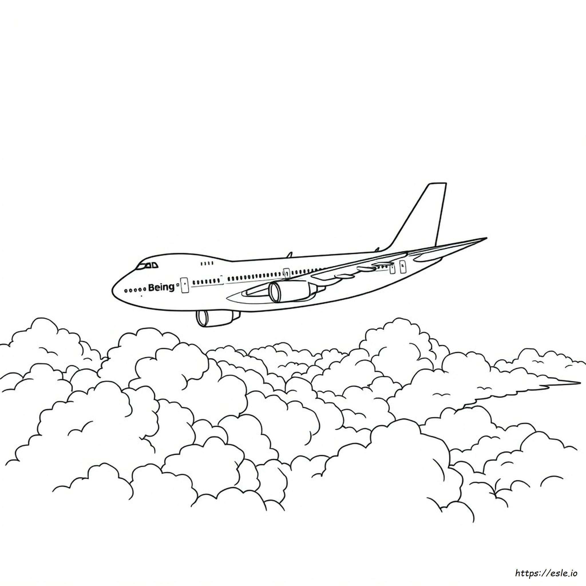 Coloriage Avion Boeing
