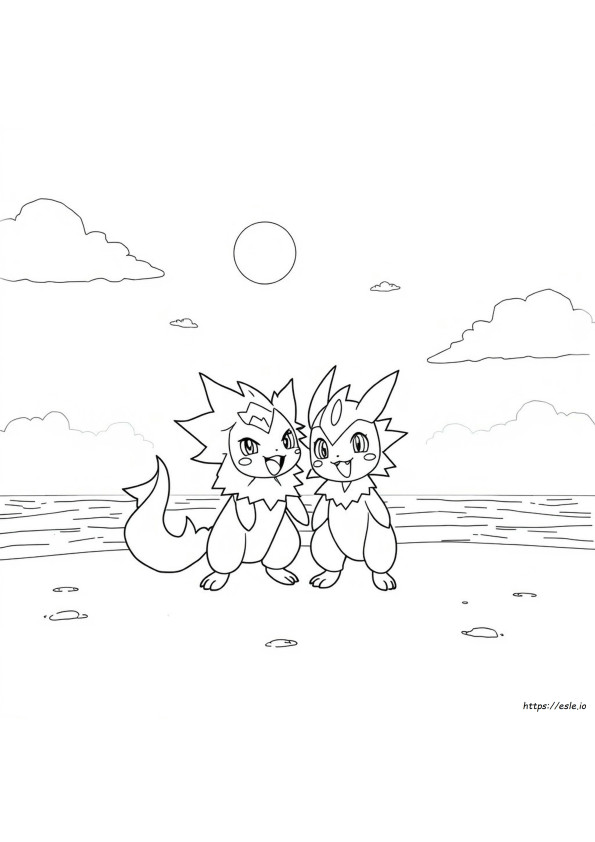 Halaman Mewarnai Pokemon Sun Dan Moon