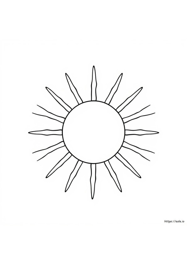 Imagini Cu Conturul Soarelui Pentru Colorat