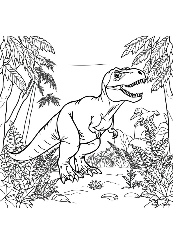Pagini De Colorat Jurassic Park T Rex