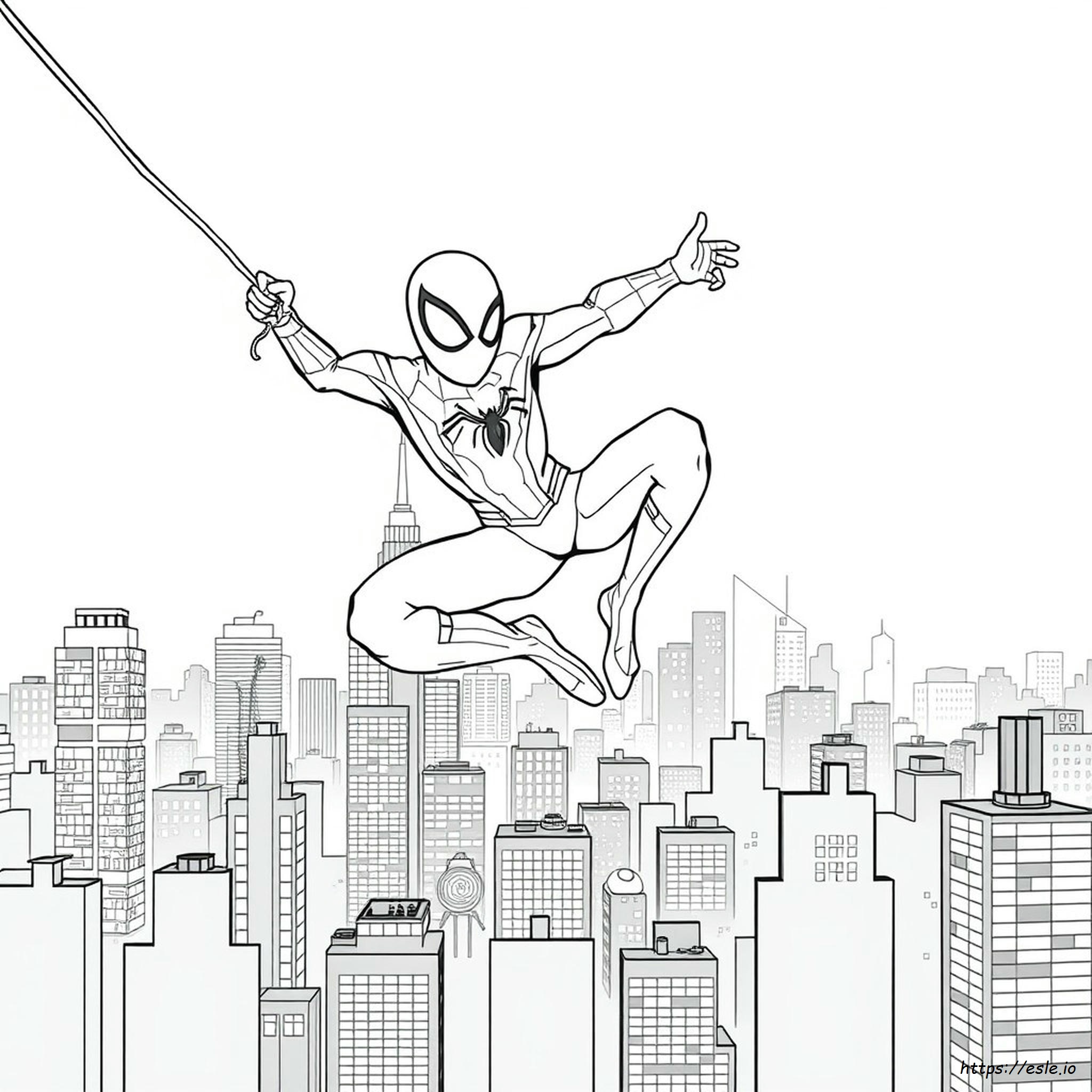 Spider Man Images For Colouring