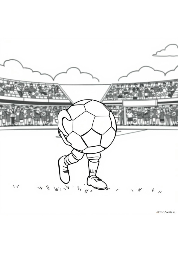 Gambar Mewarnai Sepak Bola Online