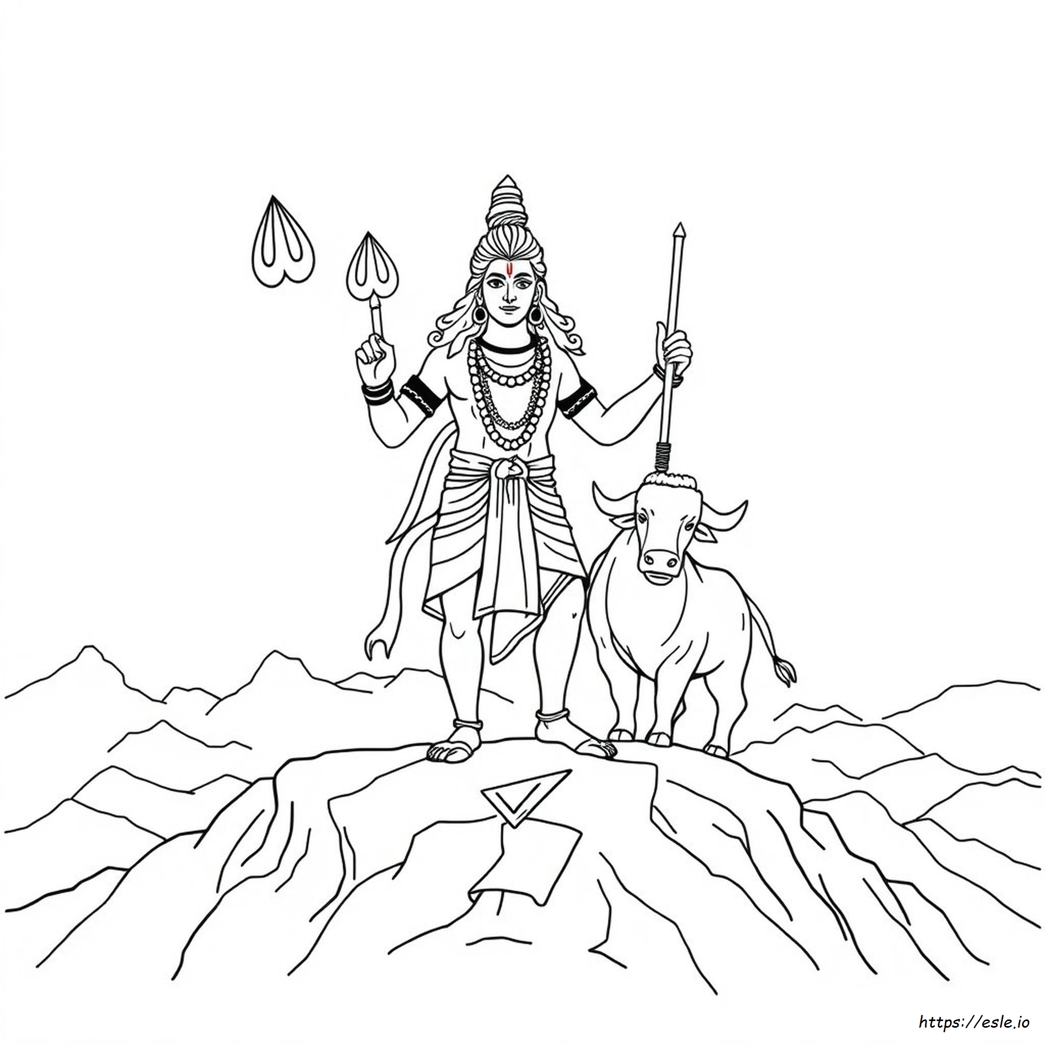 Colouring Pages Of Lord Shiva