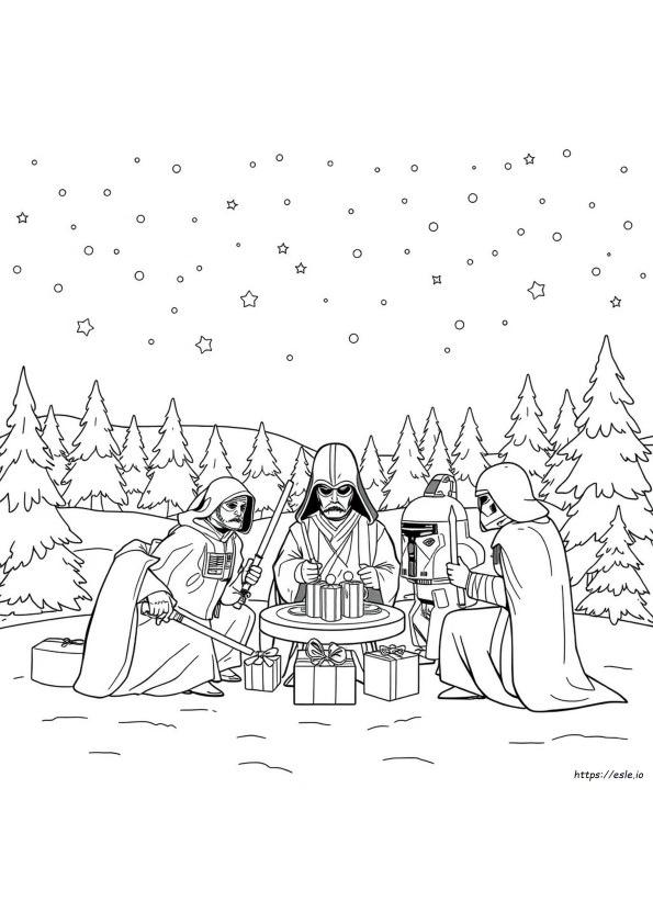 Star Wars Christmas Coloring Pages Printable
