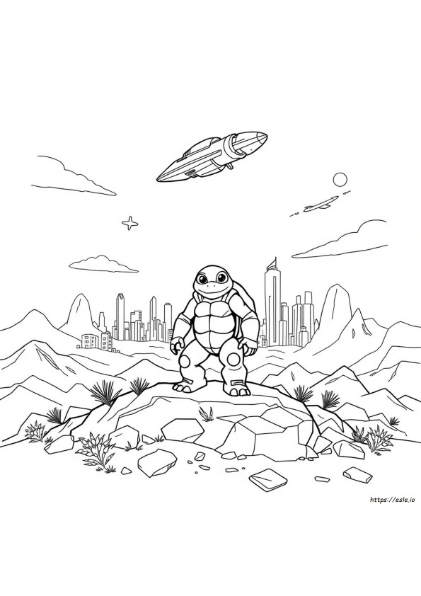 Turtonator Gambar Mewarnai