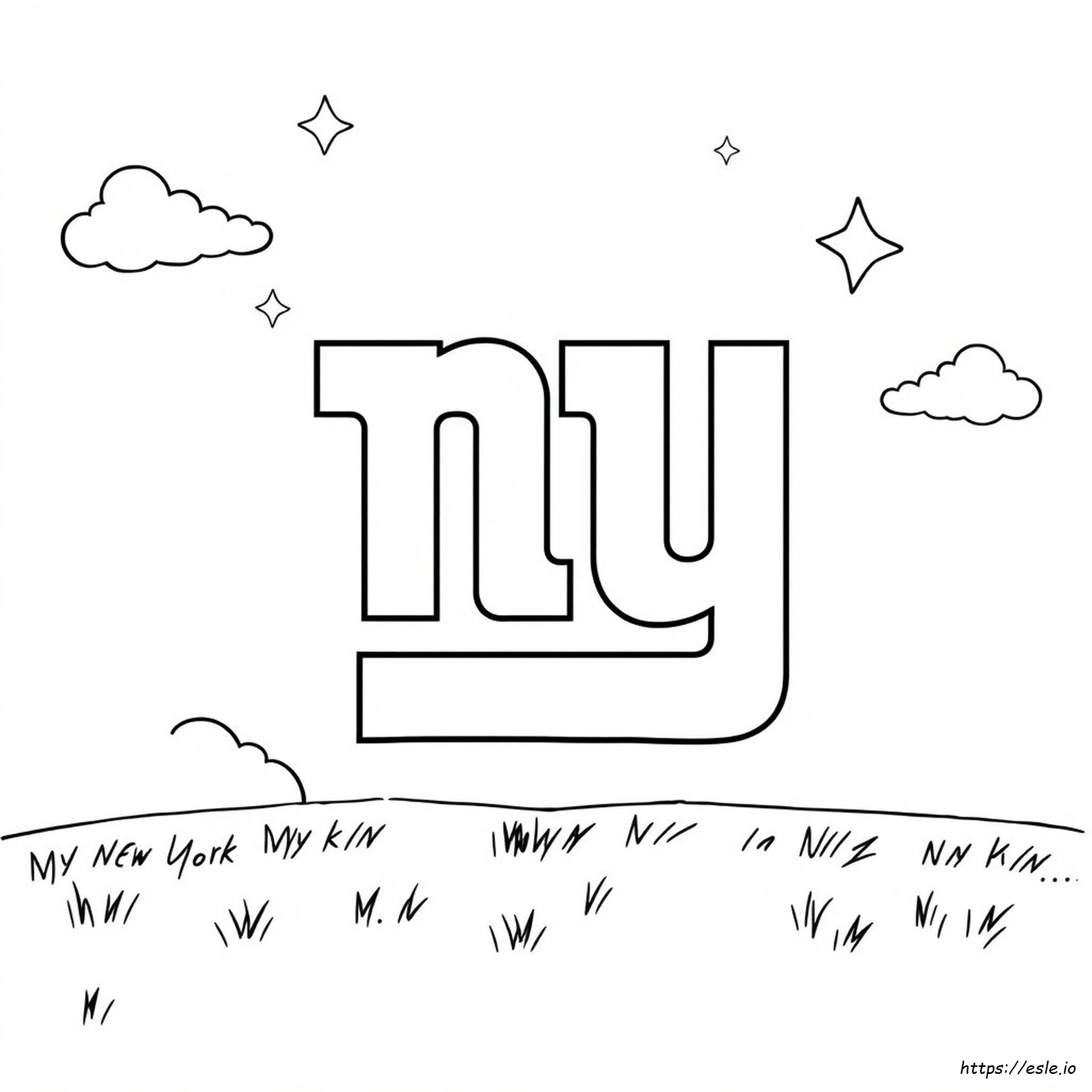 Kolorowanki Z Logo Ny Giants