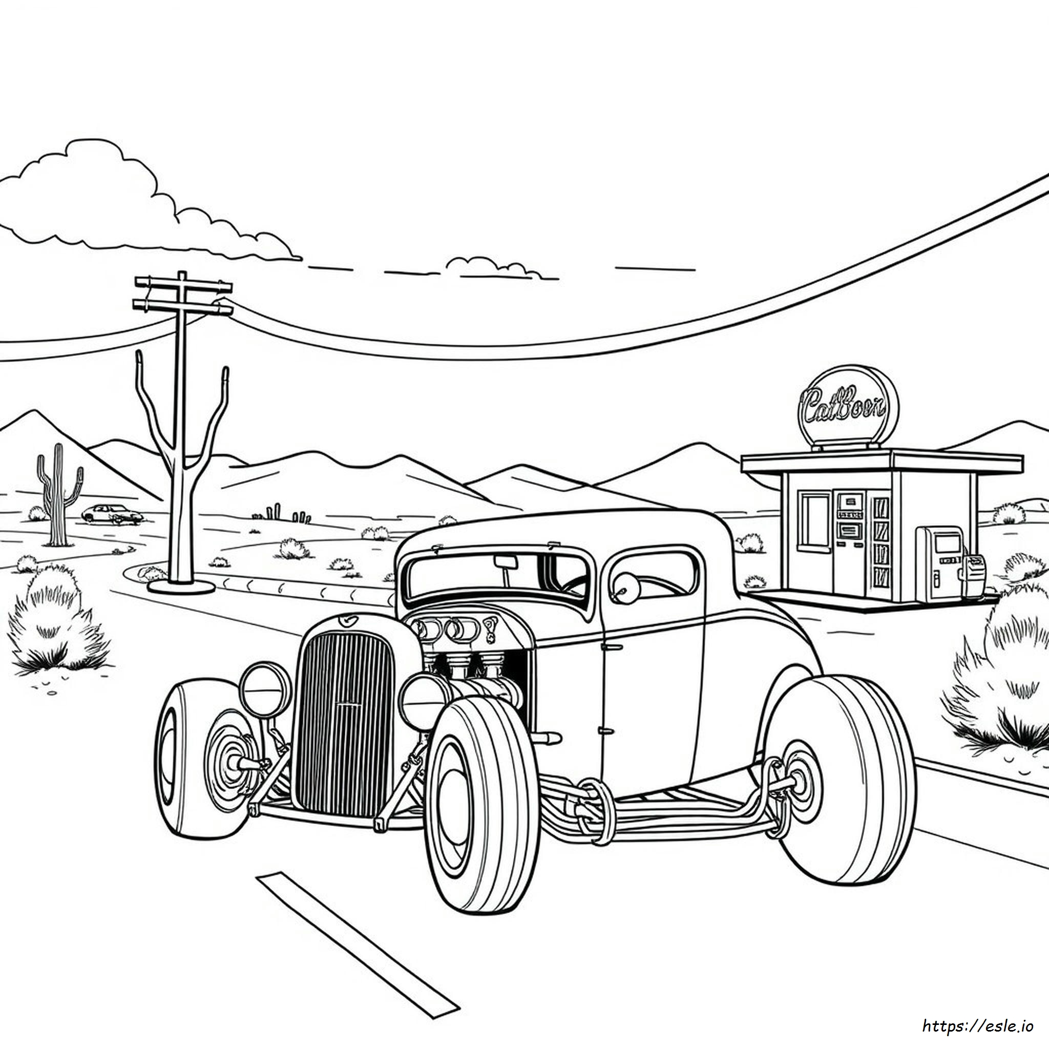 Rat Rod Coloring Pages