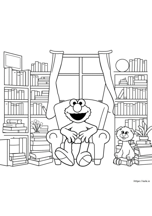 Coloriage Elmo