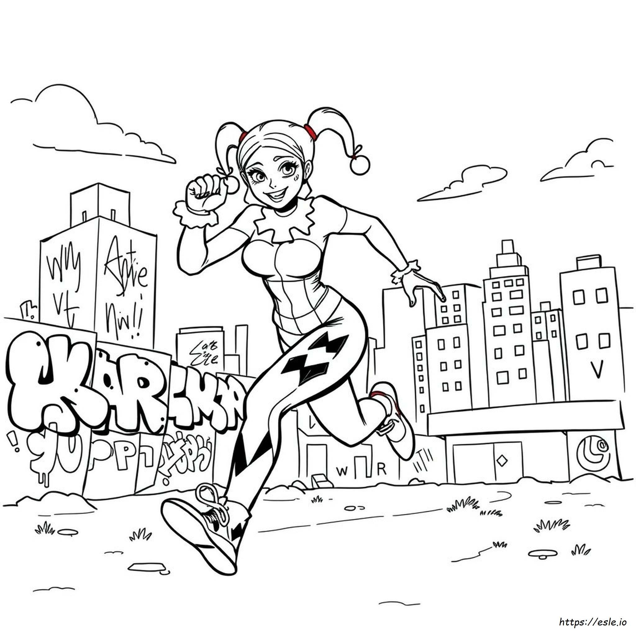 Harley Quinn Rajz Színező Lapok