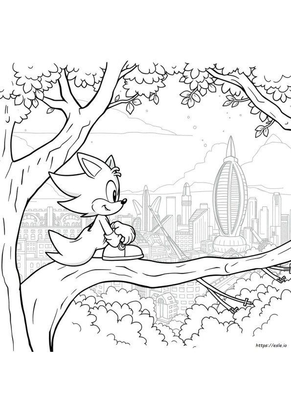 Tails From Sonic The Hedgehog Gambar Mewarnai