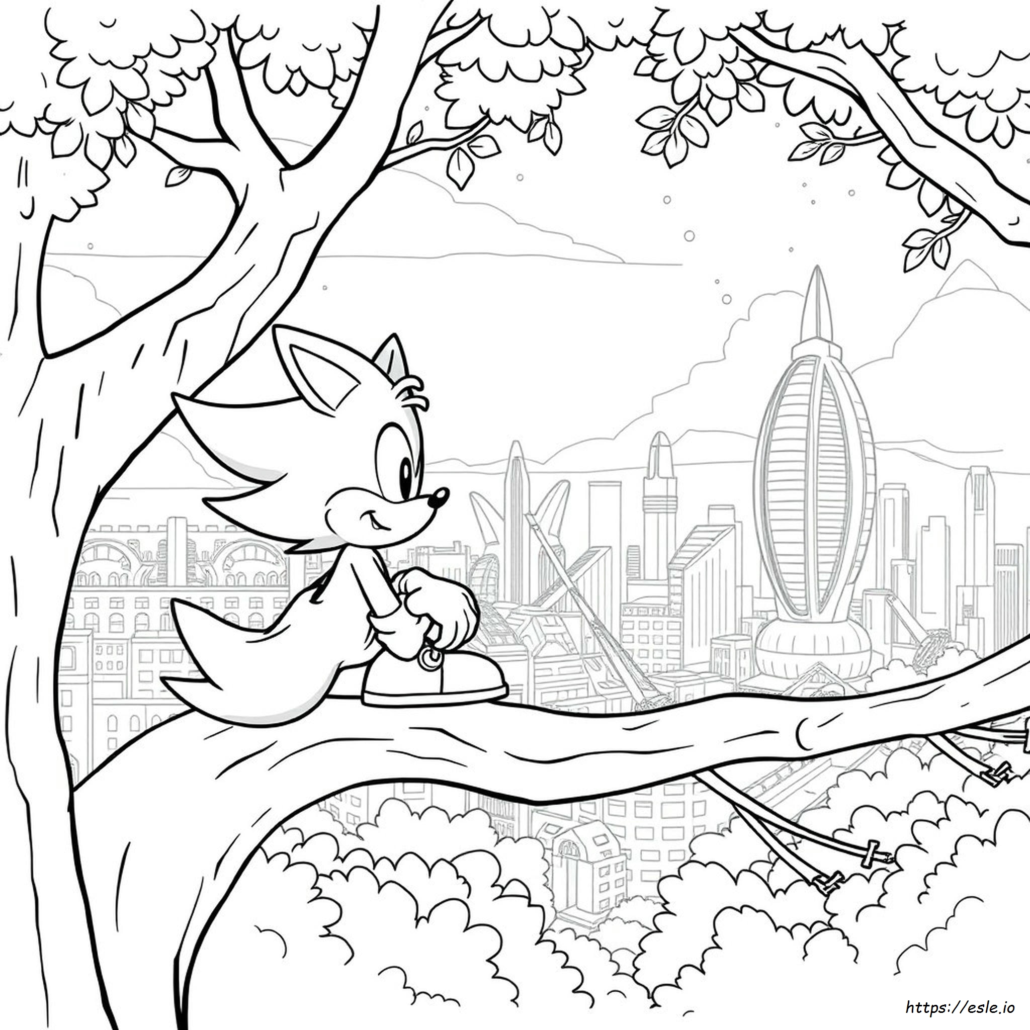 Tails De Sonic The Hedgehog Páginas Para Colorear