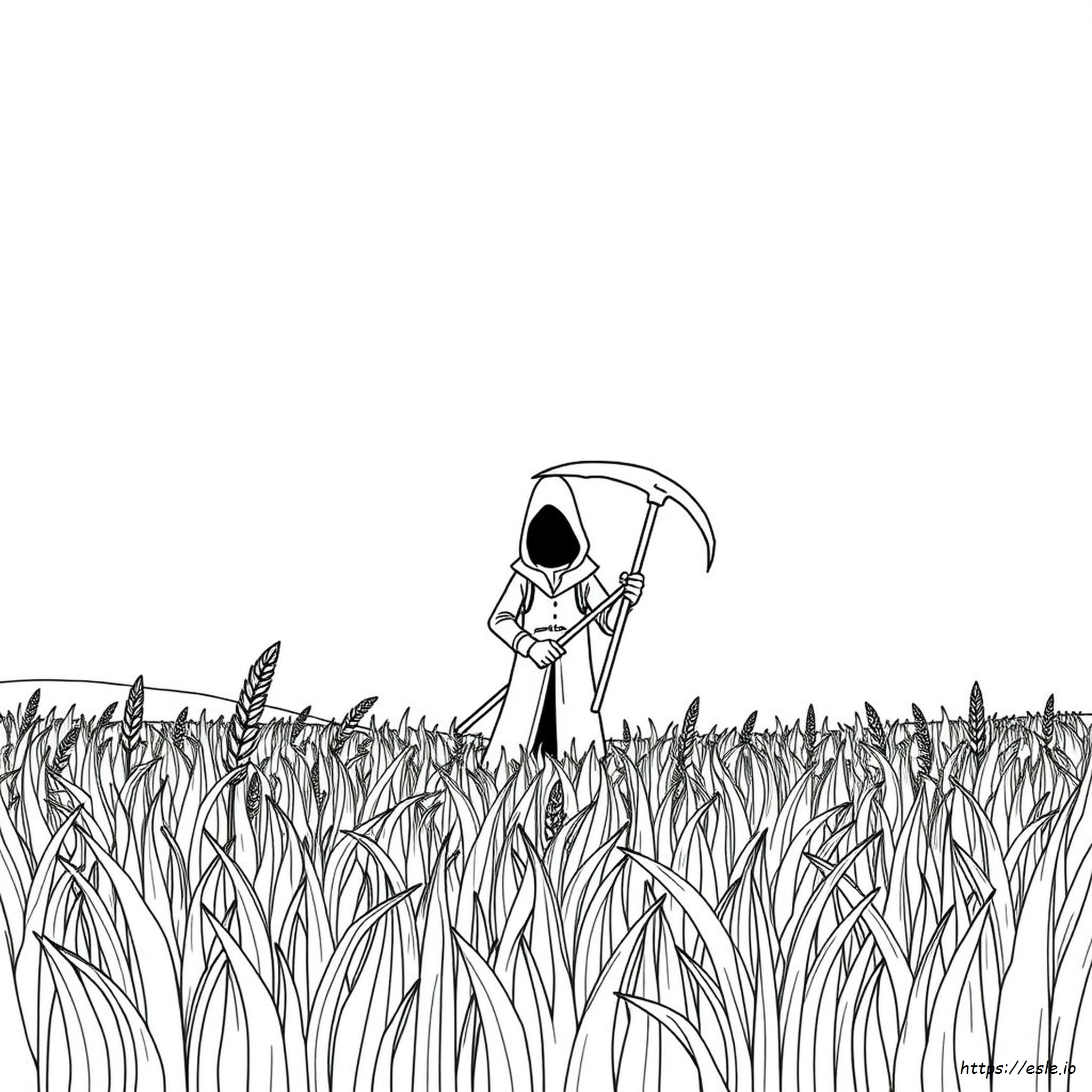 Scythe Coloring Page