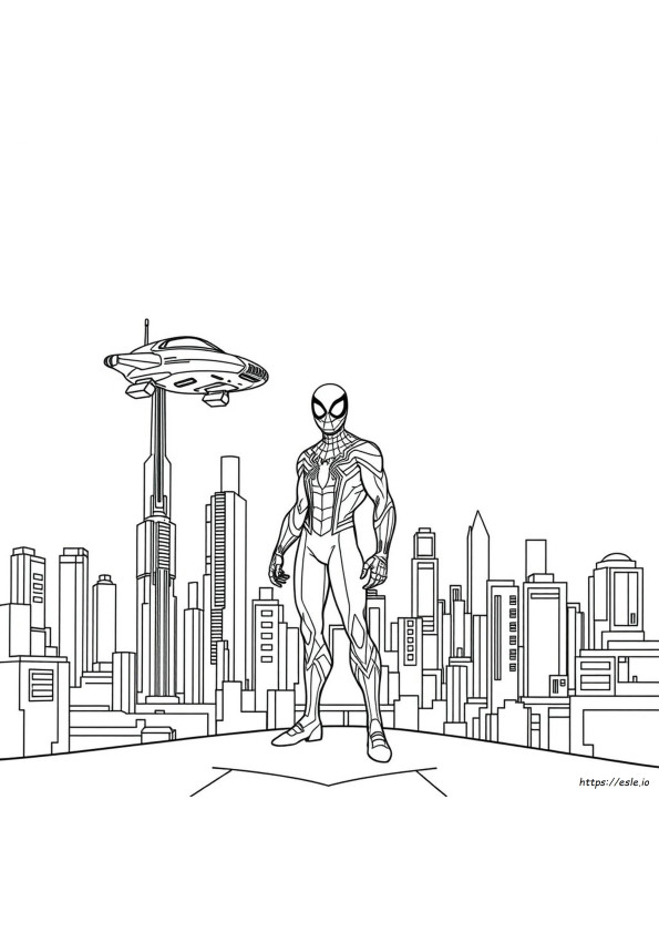 Kolorowanki Do Druku Spider Man 2099