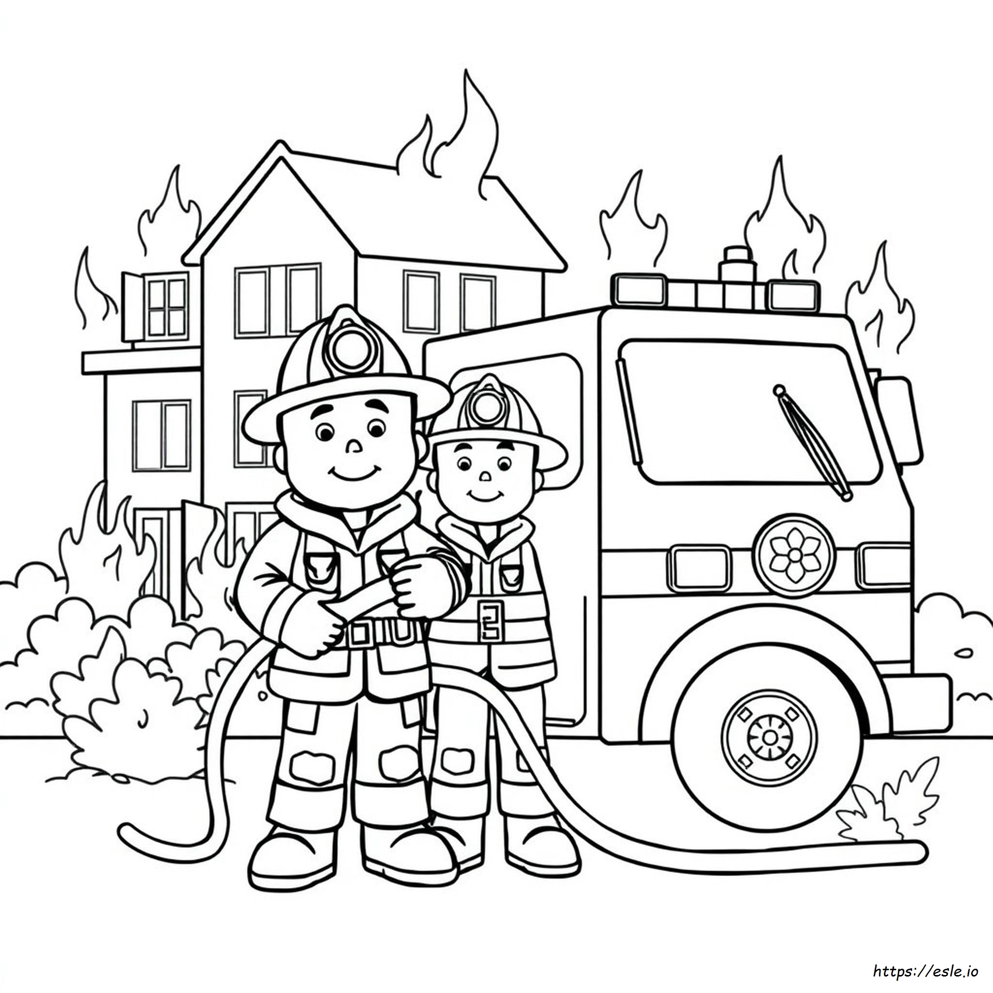 Disegni Da Colorare Gratuiti E Stampabili Per La Sicurezza Antincendio