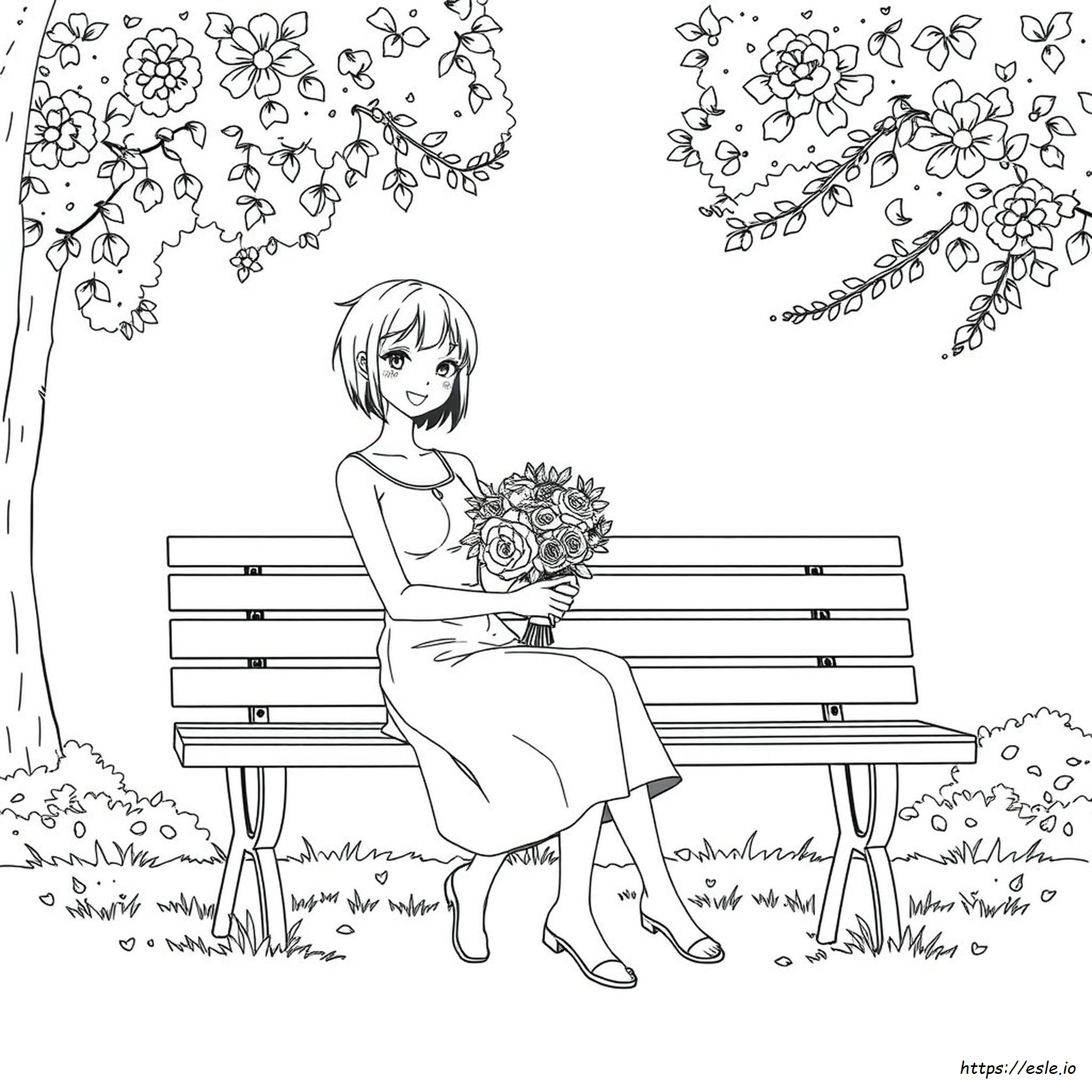 Dibujos Para Colorear De Mujer Anime