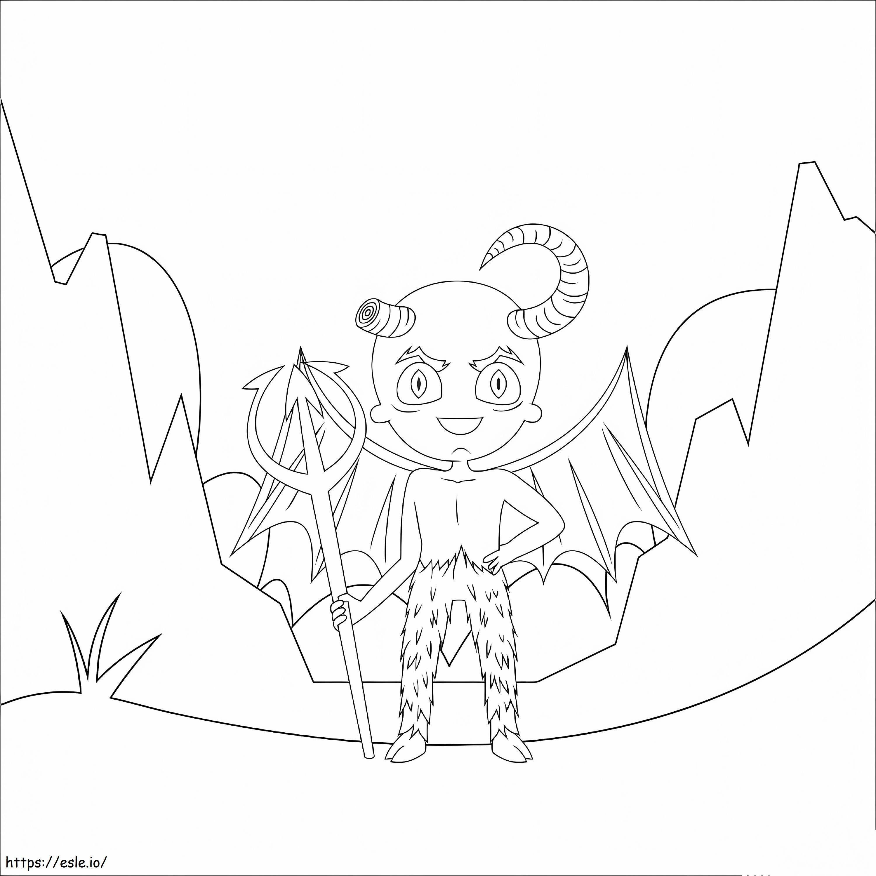 Baby Demon coloring page
