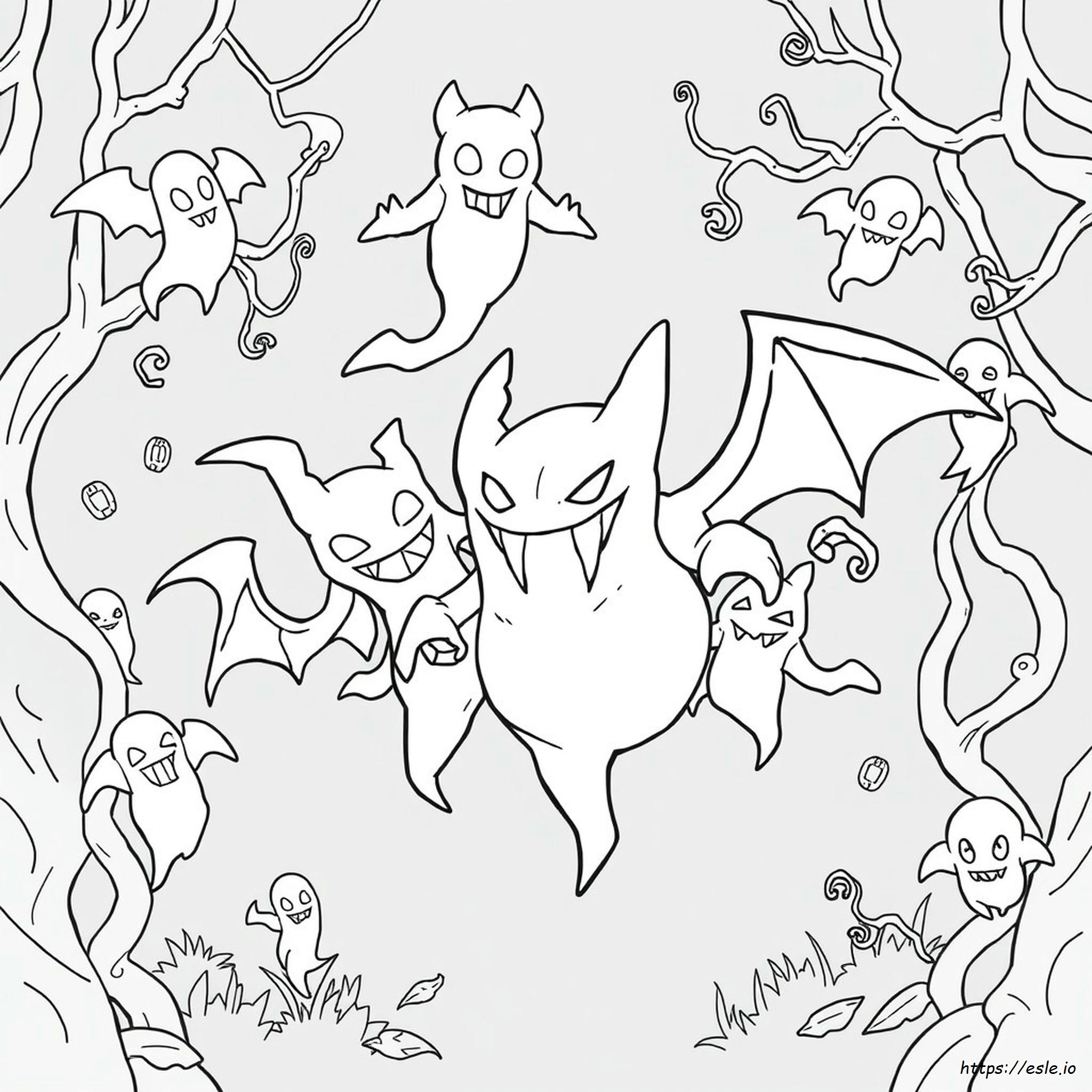 Gengar E Haunter Para Colorir