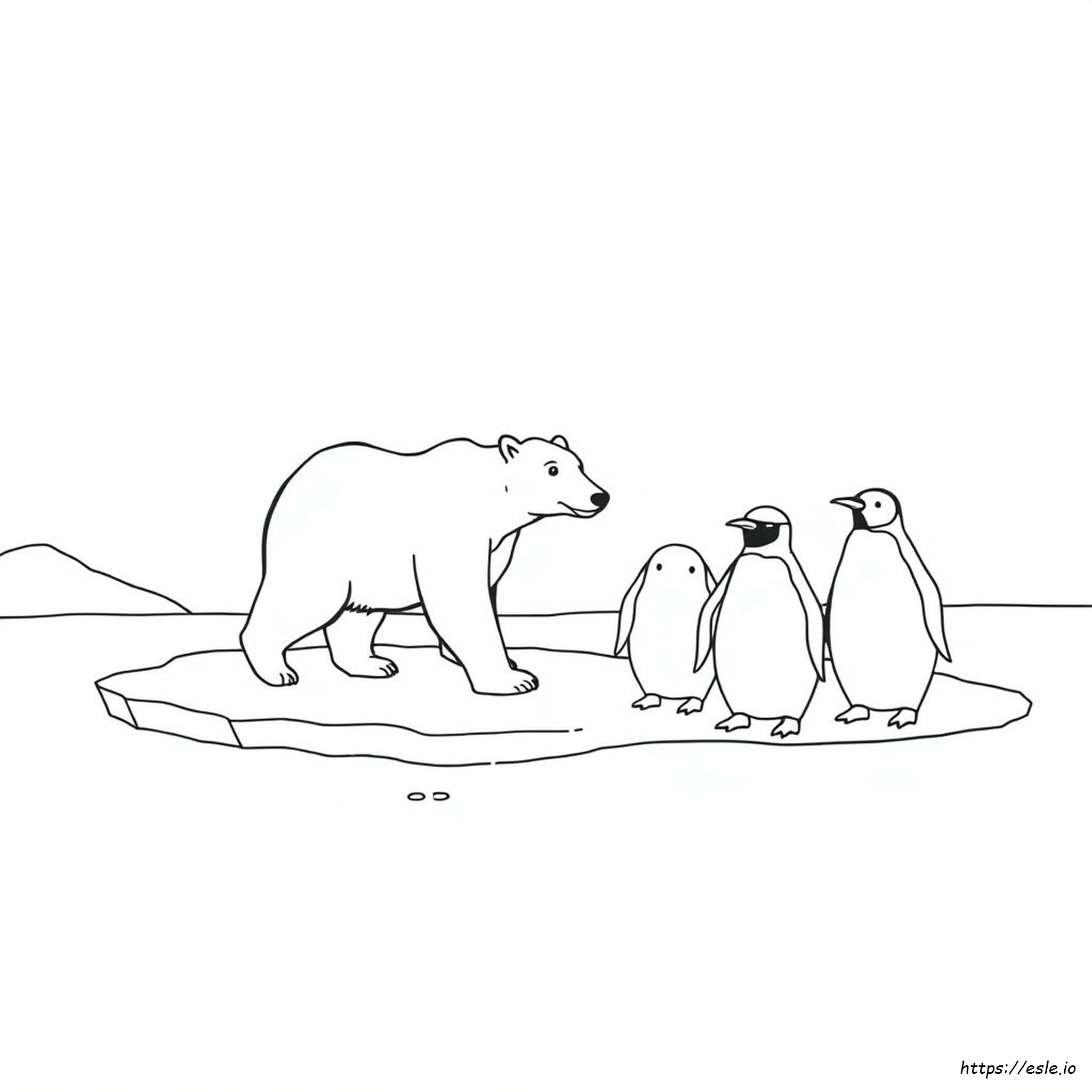Arctic Animals Colouring Pages